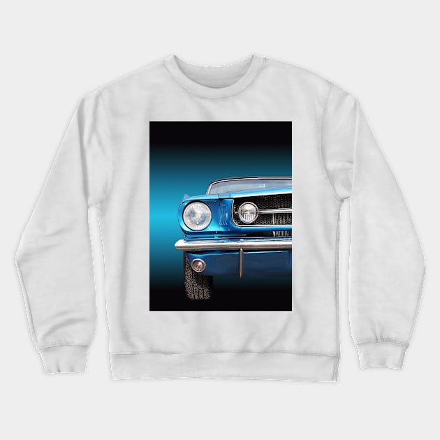 US American classic car mustang 1965 convertible Crewneck Sweatshirt by Beate Gube